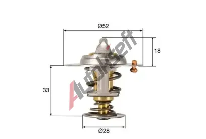 MAHLE Termostat chladiva MAO TX 327 92D, TX 327 92D