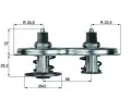 Termostat chladiva&nbsp;MAHLE&nbsp;&dash;&nbsp;MAO TX 33 83D