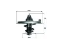 Termostat chladiva MAHLE ‐ MAO TX 36 85D