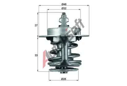 MAHLE Termostat chladiva MAO TX 63 83, TX 63 83