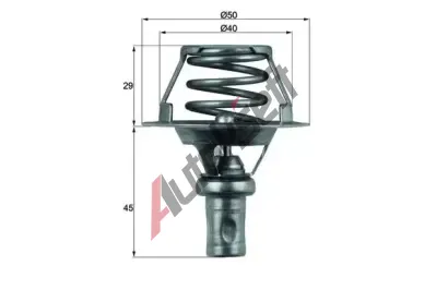 MAHLE Termostat chladiva MAO TX 66 91D, TX 66 91D