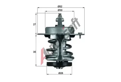 MAHLE Termostat chladiva MAO TX 69 79, TX 69 79