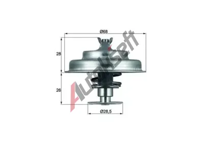 MAHLE Termostat chladiva MAO TX 75 80D, TX 75 80D