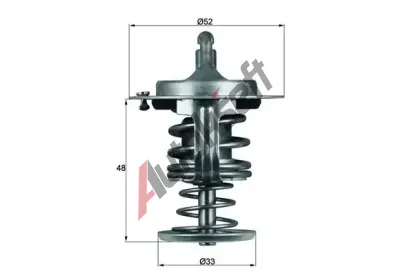 MAHLE Termostat chladiva MAO TX 82 80D, TX 82 80D