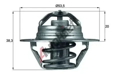 MAHLE Termostat chladiva MAO TX 88 88D, TX 88 88D