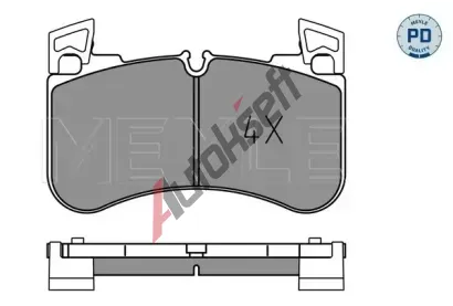 MEYLE Sada brzdovch destiek MEYLE-PD: Advanced performance and design. ME 025 205 8117/PD, 025 205 8117/PD