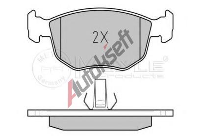 MEYLE Sada brzdovch destiek kotouov brzdy ME 025 213 5819, 025 213 5819