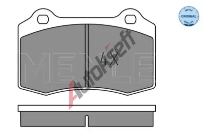 MEYLE Sada brzdovch destiek MEYLE-ORIGINAL Quality ME 025 213 8115, 025 213 8115