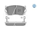 MEYLE Sada brzdovch destiek kotouov brzdy ‐ ME 025 215 0014/W