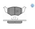 MEYLE Sada brzdových destiček kotoučové brzdy ME 025 218 6615, 025 218 6615
