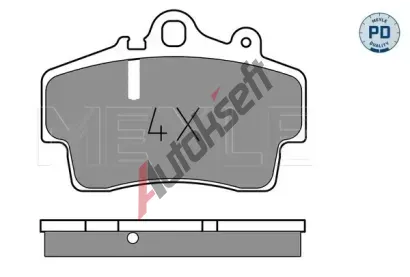 MEYLE Sada brzdovch destiek PLATINUM PAD ME 025 219 3716/PD, 025 219 3716/PD