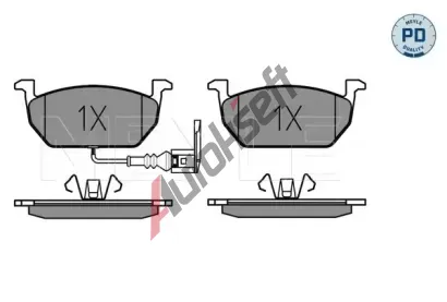 MEYLE Sada brzdovch destiek MEYLE-PD Quality ME 025 220 3517/PD, 025 220 3517/PD