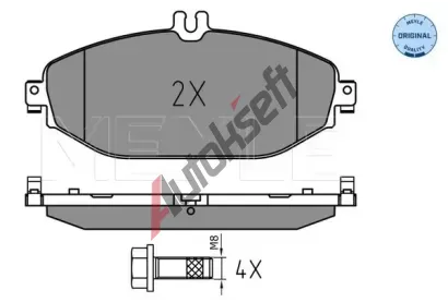 MEYLE Sada brzdovch destiek MEYLE-ORIGINAL Quality ME 025 220 7619, 025 220 7619