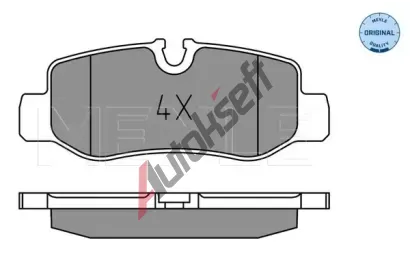 MEYLE Sada brzdovch destiek MEYLE-ORIGINAL Quality ME 025 221 0118, 025 221 0118