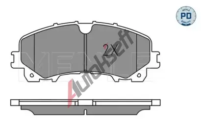 MEYLE Sada brzdovch destiek MEYLE-PD: Advanced performance and design. ME 025 221 1716/PD, 025 221 1716/PD