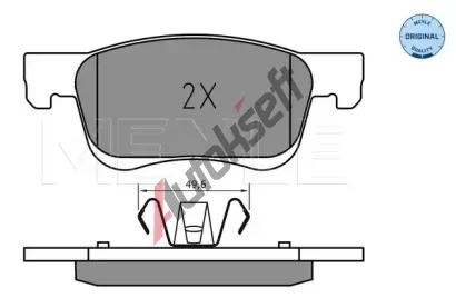 MEYLE Sada brzdovch destiek MEYLE-ORIGINAL: True to OE. ME 025 221 2318, 025 221 2318