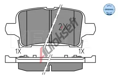 MEYLE Sada brzdovch destiek MEYLE-ORIGINAL Quality ME 025 221 2917, 025 221 2917