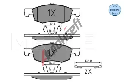 MEYLE Sada brzdovch destiek MEYLE-ORIGINAL Quality ME 025 221 4317, 025 221 4317