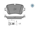 MEYLE Sada brzdovch destiek MEYLE-PD Quality ‐ ME 025 223 0717/PD