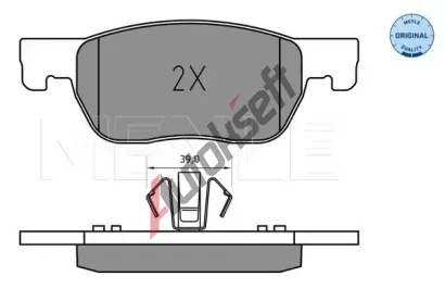 MEYLE Sada brzdovch destiek MEYLE-ORIGINAL Quality ME 025 223 4220, 025 223 4220