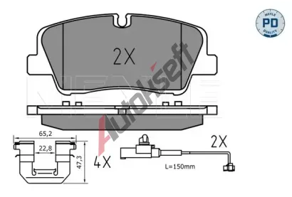 MEYLE Sada brzdov�ch desti�ek MEYLE-PD: Advanced performance and design. ME 025 223 7017/PD, 025 223 7017/PD