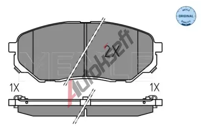 MEYLE Sada brzdovch destiek MEYLE-ORIGINAL: True to OE. ME 025 223 8017, 025 223 8017
