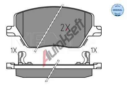 MEYLE Sada brzdov�ch desti�ek MEYLE-ORIGINAL: True to OE. ME 025 223 9719, 025 223 9719