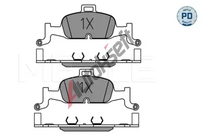 MEYLE Sada brzdovch destiek MEYLE-PD Quality ME 025 224 0216/PD, 025 224 0216/PD