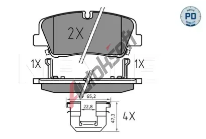 MEYLE Sada brzdov�ch desti�ek MEYLE-PD: Advanced performance and design. ME 025 224 1817/PD, 025 224 1817/PD