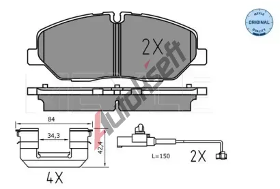 MEYLE Sada brzdov�ch desti�ek MEYLE-PD: Advanced performance and design. ME 025 224 2020/PD, 025 224 2020/PD