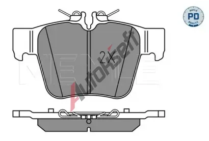 MEYLE Sada brzdovch destiek MEYLE-PD: Advanced performance and design. ME 025 224 2316/PD, 025 224 2316/PD