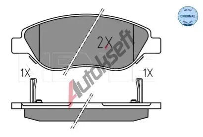 MEYLE Sada brzdov�ch desti�ek MEYLE-ORIGINAL: True to OE. ME 025 224 7619, 025 224 7619