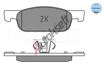 MEYLE Sada brzdových destiček MEYLE-ORIGINAL Quality ME 025 225 2517, 025 225 2517  MEYLE Sada brzdových destiček MEYLE-ORIGINAL Quality ME 025 225 2517, 025 225 2517