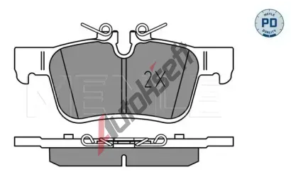 MEYLE Sada brzdovch destiek MEYLE-PD: Advanced performance and design. ME 025 225 6816/PD, 025 225 6816/PD