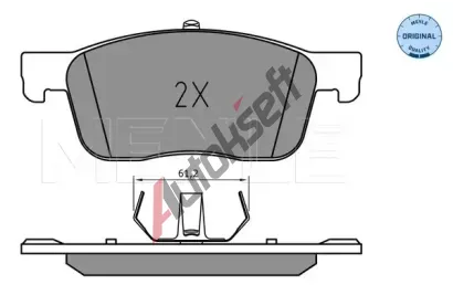 MEYLE Sada brzdovch destiek MEYLE-ORIGINAL: True to OE. ME 025 225 9417, 025 225 9417