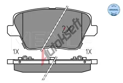 MEYLE Sada brzdovch destiek MEYLE-ORIGINAL: True to OE. ME 025 226 7516, 025 226 7516
