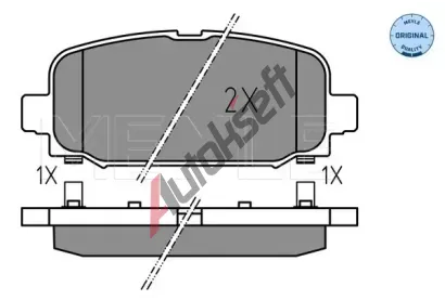 MEYLE Sada brzdovch destiek MEYLE-ORIGINAL: True to OE. ME 025 228 4418, 025 228 4418