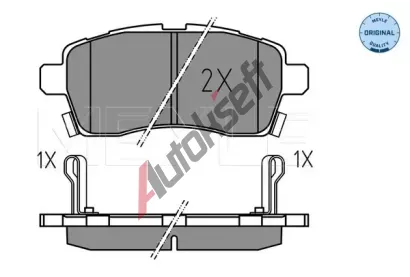 MEYLE Sada brzdovch destiek MEYLE-ORIGINAL: True to OE. ME 025 228 5015, 025 228 5015