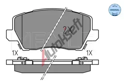 MEYLE Sada brzdovch destiek MEYLE-ORIGINAL: True to OE. ME 025 229 0417, 025 229 0417