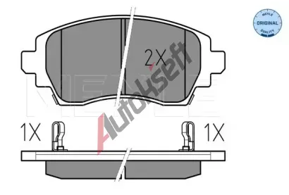 MEYLE Sada brzdových destiček ME 025 230 8818/W, 025 230 8818/W MEYLE Sada brzdových destiček ME 025 230 8818/W, 025 230 8818/W