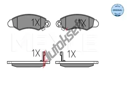MEYLE Sada brzdovch destiek ME 025 232 9614/W, 025 232 9614/W