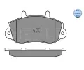 MEYLE Sada brzdových destiček kotoučové brzdy ME 025 233 0218, 025 233 0218