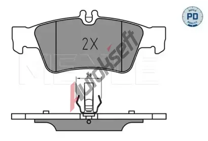 MEYLE Sada brzdovch destiek MEYLE-PD Quality ME 025 233 3516/PD, 025 233 3516/PD