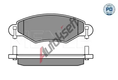 MEYLE Sada brzdovch destiek PLATINUM PAD ME 025 233 4017/PD, 025 233 4017/PD