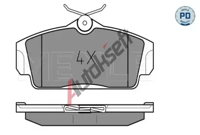 MEYLE Sada brzdovch destiek PLATINUM PAD ME 025 234 6316/PD, 025 234 6316/PD