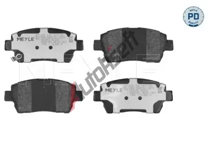 MEYLE Sada brzdovch destiek PLATINUM PAD ME 025 235 1017/PD, 025 235 1017/PD