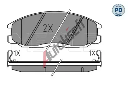 MEYLE Sada brzdovch destiek MEYLE-PD: Advanced performance and design. ME 025 235 6916/PD, 025 235 6916/PD