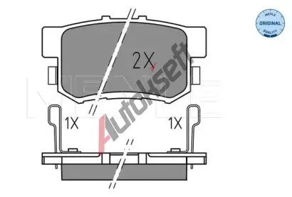 MEYLE Sada brzdových destiček MEYLE-ORIGINAL Quality ME 025 237 3615, 025 237 3615 MEYLE Sada brzdových destiček MEYLE-ORIGINAL Quality ME 025 237 3615, 025 237 3615