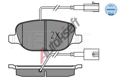 MEYLE Sada brzdovch destiek MEYLE-ORIGINAL Quality ME 025 238 1118, 025 238 1118