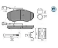 MEYLE Sada brzdových destiček PLATINUM PAD ME 025 239 1719/PD, 025 239 1719/PD
